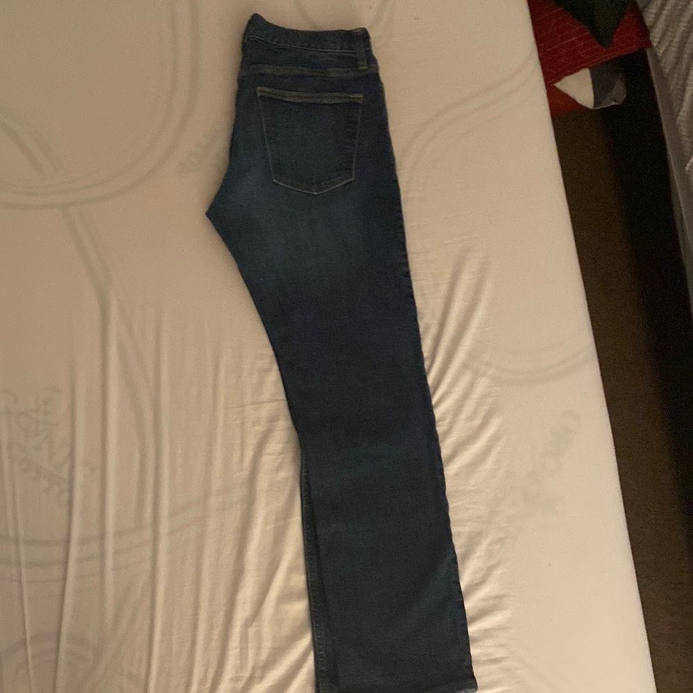 Dark blue jeans